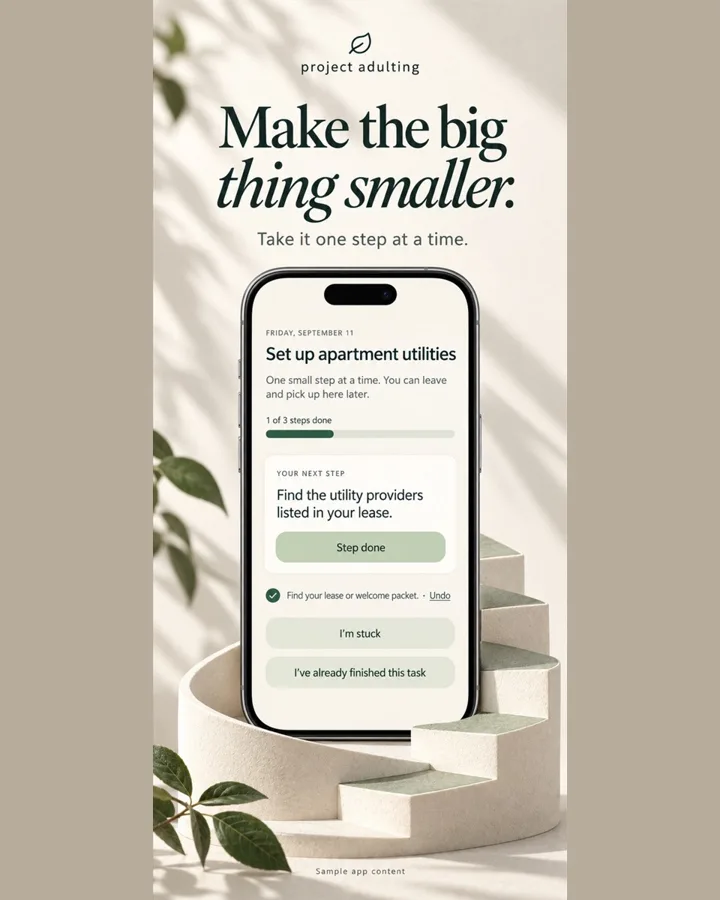 Make the big thing smaller.